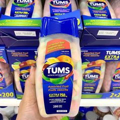 Viên ngậm Tums vị cam 200 viên - Giải pháp giảm đau dạ dày hiệu quả và nhanh chóng, hương vị thơm ngon dễ chịu