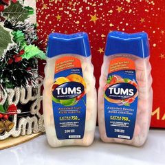 Viên ngậm Tums vị cam 200 viên - Giải pháp giảm đau dạ dày hiệu quả và nhanh chóng, hương vị thơm ngon dễ chịu