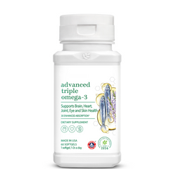 Viên Uống Omega-3 Advanced Triple 60 Viên - Hỗ Trợ Tim Mạch & Não Bộ - Dinh Dưỡng Thiết Yếu Từ Cá Biển & Hạt Chia
