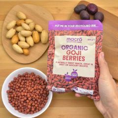 Hạt Kỷ Tử Hữu Cơ Macro Australia 200g - Thực Phẩm Chay, Keto, Không Chất Bảo Quản, Dùng Pha Trà, Nấu Cháo, Làm Bánh