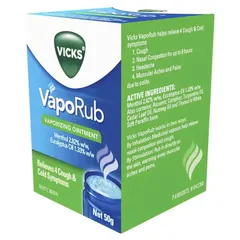 Dầu Bôi Vicks VapoRub Úc 100g - Giảm Nghẹt Mũi, Hỗ Trợ Hô Hấp, Thoáng Đường Thở, Sản Phẩm Chăm Sóc Cá Nhân