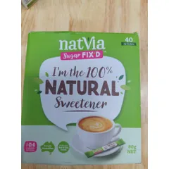 Đường Cỏ Ngọt 100% Tự Nhiên Natvia Úc - Hộp Tiết Kiệm Dễ Dàng Mang Theo, Vị Ngọt Dịu Dành Cho Thức Uống Hằng Ngày