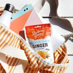 Kẹo Gừng Buderim Tự Nhiên - Snack Ít Đường Cay Nhẹ, Thơm Ngon, Lựa Chọn Sống Khỏe, Đồ Ăn Vặt Dễ Mang Theo