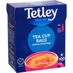 Trà Túi Lọc Tetley - Hương Vị Thanh Nhẹ, Hộp 100 Gói, Trà Uống Nguyên Chất, Tiện Lợi và Đơn Giản cho Cuộc Sống Hiện Đại