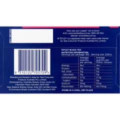 Trà Túi Lọc Tetley - Hương Vị Thanh Nhẹ, Hộp 100 Gói, Trà Uống Nguyên Chất, Tiện Lợi và Đơn Giản cho Cuộc Sống Hiện Đại