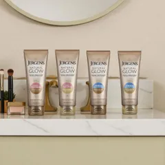 Kem Dưỡng Jergens Natural Glow 221ml - Dưỡng Da Mịn Màng, Đều Màu, Sáng Rạng Rỡ, Phù Hợp Da Sáng Trung Bình và Nâu