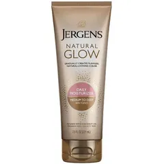 Kem Dưỡng Jergens Natural Glow 221ml - Dưỡng Da Mịn Màng, Đều Màu, Sáng Rạng Rỡ, Phù Hợp Da Sáng Trung Bình và Nâu