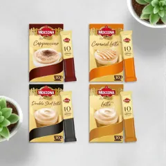 Cà Phê Moccona Cappuccino Hộp 10 Gói - Cà Phê Phương Tây Tiện Lợi Mỗi Sáng, Hòa Tan Nhanh, Hương Vị Thơm Ngon