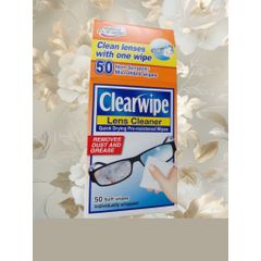 Khăn Lau Kính Clearwipe Lens Cleaner Làm Mới Mắt Kính