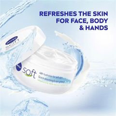 NIVEA Soft Crème 200ml - Kem Dưỡng Ẩm Toàn Thân Thấm Nhanh, Dưỡng Da Mềm Mại, Chứa Vitamin E và Chiết Xuất Jojoba