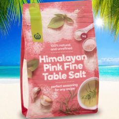 Muối hồng Himalaya xay mịn bịch 1kg dễ sử dụng