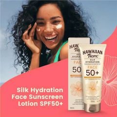 Kem Chống Nắng Mặt Hawaiian Tropic SPF 50+ Dịu Nhẹ 100ml - Bảo Vệ Da Toàn Diện Không Nhờn Rít, Hàng Nhập Úc