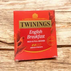 Trà đen Twinings English Breakfast 100 túi - Hương vị đậm đà, giúp tỉnh táo và thư giãn mỗi ngày