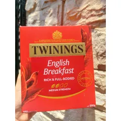 Trà đen Twinings English Breakfast 100 túi - Hương vị đậm đà, giúp tỉnh táo và thư giãn mỗi ngày
