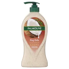 Sữa Tắm Palmolive Dừa & Jojoba 750ml - 2in1 Làm Sạch, Tẩy Tế Bào Chết, Nuôi Dưỡng Da Sáng Khỏe