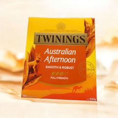Trà Twinings Australian Afternoon - 100 Gói Trà Đen Hương Vị Mạnh Mẽ, Hoàn Hảo Cho Văn Phòng và Thư Giãn Tại Nhà