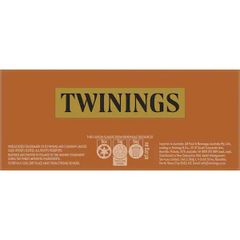 Trà Twinings Australian Afternoon - 100 Gói Trà Đen Hương Vị Mạnh Mẽ, Hoàn Hảo Cho Văn Phòng và Thư Giãn Tại Nhà