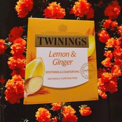 Trà Twinings Lemon Ginger Hộp 80 Gói - Trà Gừng Chanh Tự Nhiên, Giúp Giữ Ấm và Thoải Mái Trong Những Ngày Lạnh