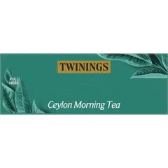 Trà Ceylon Morning Twinings 100 Gói - Hộp Nhập Khẩu Anh Quốc, Thức Uống Lành Mạnh, Hỗ Trợ Tiêu Hóa và Sảng Khói Tinh Thần