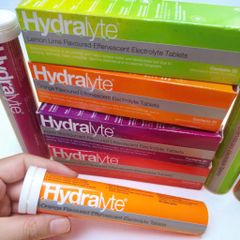 Viên Sủi Hydralyte 20 Viên - Giảm Mệt Mỏi, Phục Hồi Năng Lượng và Cung Cấp Điện Giải Dễ Dàng Hòa Tan