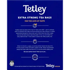 Trà Túi Lọc Tetley 100 Gói - Hương Vị Nhẹ Nhàng Dễ Dàng Pha Chế, Thích Hợp Cho Mọi Lứa Tuổi, Tiện Dụng Mang Theo Khi Du Lịch