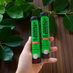 Viên Sủi Wakey Wakey Effervescent - Đồ Uống Tăng Cường Vitamin Tổng Hợp - Tiện Lợi, Hương Vị Thơm Ngon, 20 Viên
