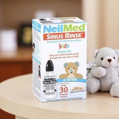 Bộ Rửa Mũi NeilMed Dành Cho Bé Kids Starter Kit 30 Gói