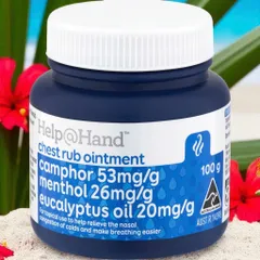 Dầu Xoa Help@Hand Chest Rub 100g Hàng Úc Giảm Cảm Cúm