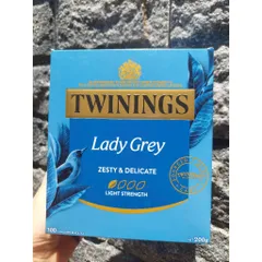 Trà Twinings Lady Grey 100 Gói - Hương Vị Tươi Mới Từ Trà Đen Với Vỏ Cam Và Chanh - Thư Giãn Mỗi Ngày