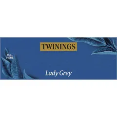 Trà Twinings Lady Grey 100 Gói - Hương Vị Tươi Mới Từ Trà Đen Với Vỏ Cam Và Chanh - Thư Giãn Mỗi Ngày