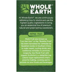 Đường Không Calo La Hán Quả Whole Earth Hộp 40