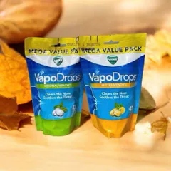kẹo ngậm giảm đau họng, nghẹt mũi Vick vapodrop bill úc