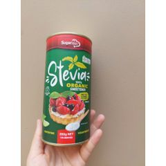 Đường cỏ ngọt Úc Sugarless Stevia 350g - Chất tạo ngọt hữu cơ, không đường, phù hợp cho chế độ ăn kiêng và tiểu đường