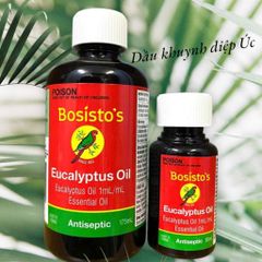 Tinh Dầu Khuynh Diệp Bosisto's Úc - Kháng Khuẩn, Giúp Thông Mũi, Ấm Cơ Thể, Ngủ Ngon Cho Trẻ Em và Người Lớn