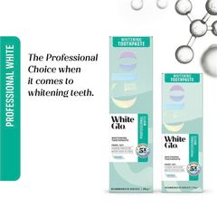 Kem Đánh Răng White Glo 205ml - Công Nghệ Cải Thiện Hơi Thở và Sức Khỏe Răng Miệng, Vị Fresh Mint Dễ Chịu