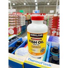 Viên Uống Dầu Cá Kirkland Signature 1000mg 400 Viên - Thực Phẩm Chức Năng Chất Lượng Cao, Tăng Cường Sức Khỏe Tim Mạch