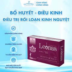 Viên uống Leonas hỗ trợ bổ huyết điều kinh giúp giảm rối loạn kinh nguyệt (30 viên) - Nutramed