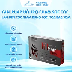 Viên uống Fuhair Plus - Hỗ trợ giảm rụng tóc, làm đen tóc và chăm sóc tóc chắc khỏe - Nutramed