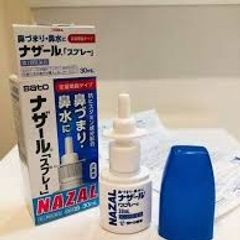 Xịt Mũi Nazal Giảm Nghẹt Mũi - Hỗ Trợ Thông Mũi Nhật Bản 30ml, An Toàn Cho Trẻ Em và Người Lớn, Sato Pharmaceutical