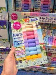 Set 9 Son Dưỡng EOS Organic Lip Balm 4g - Mềm Môi, 100% Tự Nhiên, Dưỡng Ẩm Chất Lượng