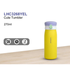 Bình Giữ Nhiệt LocknLock Cho Bé LHC3268YEL 270ml - Thiết Kế Thon Gọn, Giữ Nóng 5 Giờ, Giữ Lạnh 12 Giờ - Hàng Chính Hãng