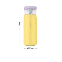 Bình Giữ Nhiệt LocknLock Cho Bé LHC3268YEL 270ml - Thiết Kế Thon Gọn, Giữ Nóng 5 Giờ, Giữ Lạnh 12 Giờ - Hàng Chính Hãng