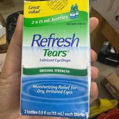 Nước Nhỏ Mắt Nhân Tạo Refresh Plus 15ml – Dưỡng Ẩm & Bảo Vệ Mắt, Giải Quyết Khô Mỏi Do Máy Tính & Môi Trường Ô Nhiễm