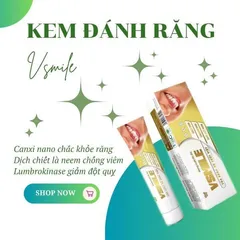 [Mua 1 + Tặng 1 Món Quà] - Kem đánh răng VSMILE 150g vị caphe thành phần thảo dượᴄ quý sản phẩm hàng đầu Việt Nam trắng 