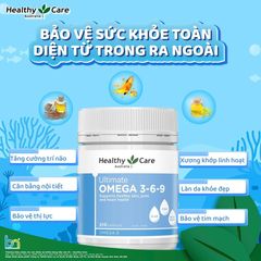 Healthy Care Ultimate Omega 369 - 200 Viên Hỗ Trợ Sức Khỏe Tim Mạch, Omega 3, 6, 9 Từ Thiên Nhiên, Thực Phẩm Chức Năng Chất Lượng