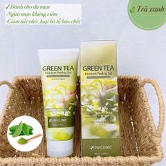 Tẩy Tế Bào Chết Trà Xanh 3W Clinic 180g - Sản Phẩm Chăm Sóc Da Lành Tính, Dưỡng Ẩm, Làm Sạch Da Mềm Mịn