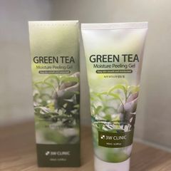 Tẩy Tế Bào Chết Trà Xanh 3W Clinic 180g - Sản Phẩm Chăm Sóc Da Lành Tính, Dưỡng Ẩm, Làm Sạch Da Mềm Mịn