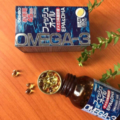 Dầu Cá Omega 3 Orihiro Nhật Bản - Giúp Sáng Mắt, Thông Minh, Tăng Cường Trí Não - Lọ 180 Viên Hữu Ích cho Trẻ Em và Người Lớn