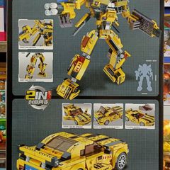 Đồ Chơi Lắp Ráp 2in1 Robot Biến Hình Thành Xe Ô Tô - Chất Liệu An Toàn, Khám Phá Tư Duy Sáng Tạo Cho Trẻ Em