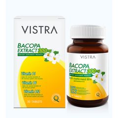 Viên Uống Chiết Xuất Bacopa 300mg - Tăng Cường Trí Nhớ và Hỗ Trợ Hệ Thần Kinh - Hộp 30 Viên Thực Phẩm Chức Năng